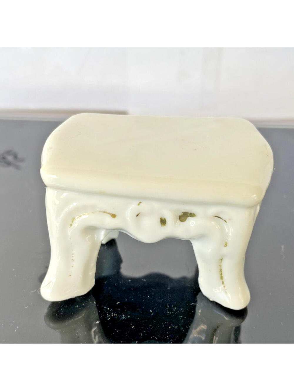 Vintage Miniature Porcelain table Dollhouse decorative figure